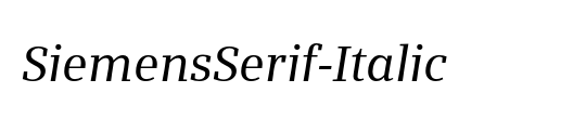 SiemensSerif