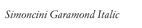 Simoncini Garamond