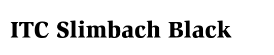 ITC Slimbach