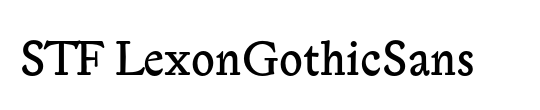 STF LexonGothicSans
