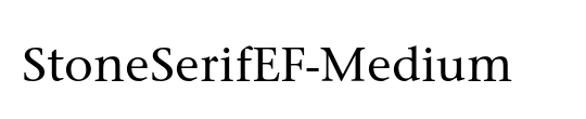 StoneSerifEF