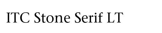 ITC Stone Serif LT