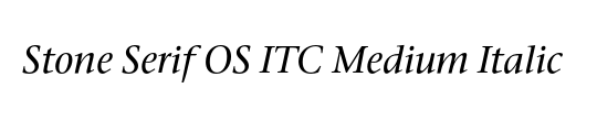 Stone Serif OS ITC
