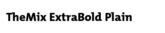 The Mix Extra Bold-