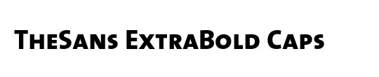 The Sans Extra Bold-