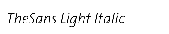 The Sans Light-