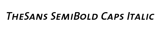 The Sans Semi Bold-