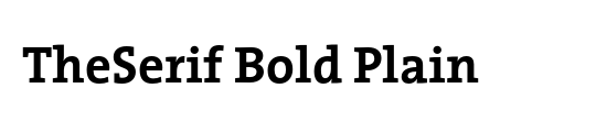 The Serif Bold-