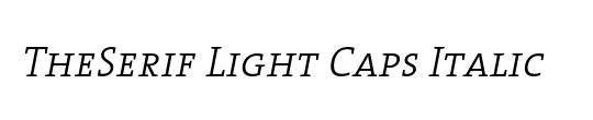 The Serif Light-