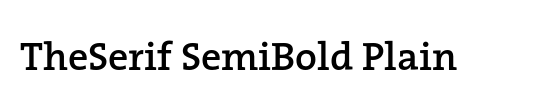 The Serif Semi Bold-