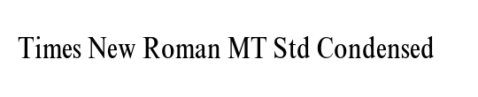 Times New Roman MT Std