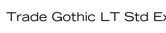 Trade Gothic LT Std
