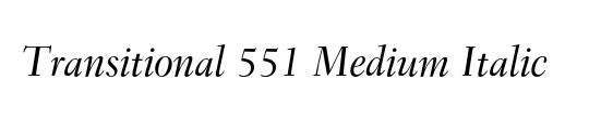 Transitional 551