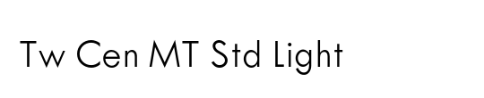 Tw Cen MT Std