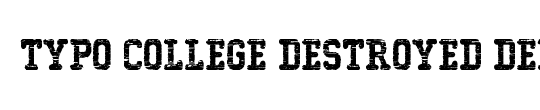 Typo College Destroyed Demo