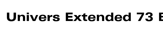 Univers Extended BQ