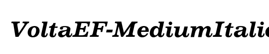 VoltaEF-MediumItalic