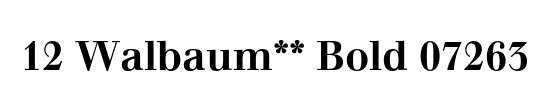 Walbaum