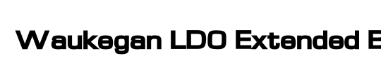 Waukegan LDO Extended Black