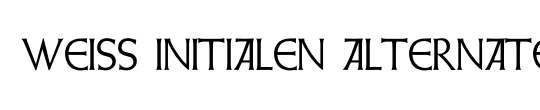 Weiss Initialen Alternates