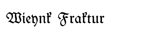 Wieynk Fraktur