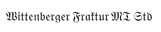 Wittenberger Fraktur MT Std