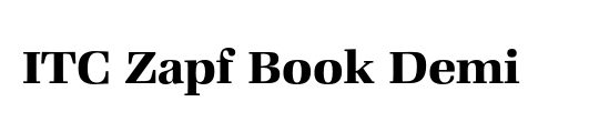 ITC Zapf Book