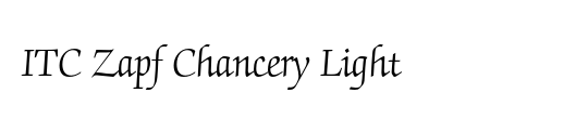 ITC Zapf Chancery