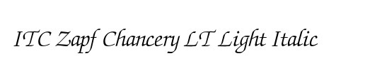 ITC Zapf Chancery LT