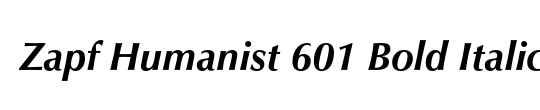 Zapf Humanist 601