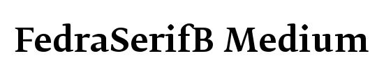 FedraSerifB