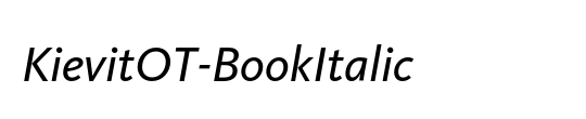 KievitOT-BookItalic