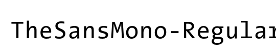 TheSansMono
