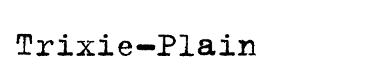 Trixie-Plain