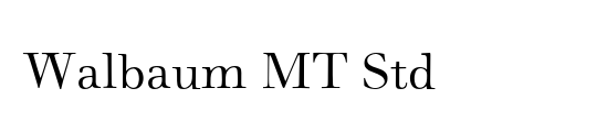 Walbaum MT Std