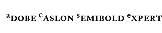 Adobe Caslon