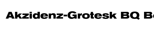 Akzidenz-Grotesk BQ
