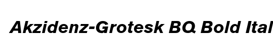 Akzidenz-Grotesk BQ