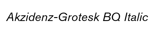 Akzidenz-Grotesk BQ