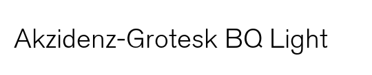 Akzidenz-Grotesk BQ