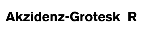 Akzidenz-Grotesk BQ
