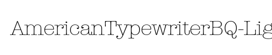 AmericanTypewriterBQ