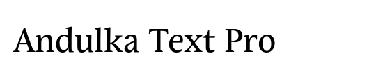 Andulka Text Pro