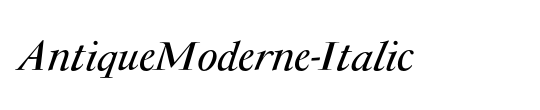 AntiqueModerne