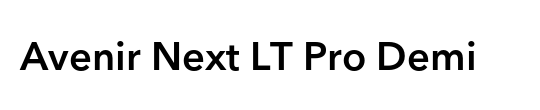 Avenir Next LT Pro