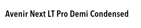 Avenir Next LT Pro