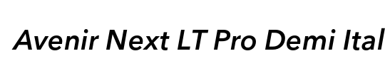 Avenir Next LT Pro