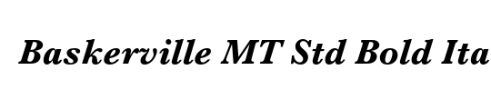 Baskerville MT Std