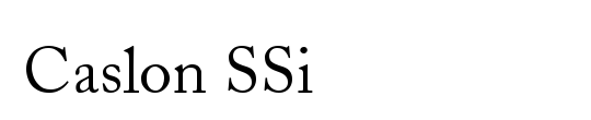 Caslon SSi