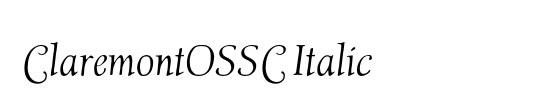 ClaremontOSSC-Italic